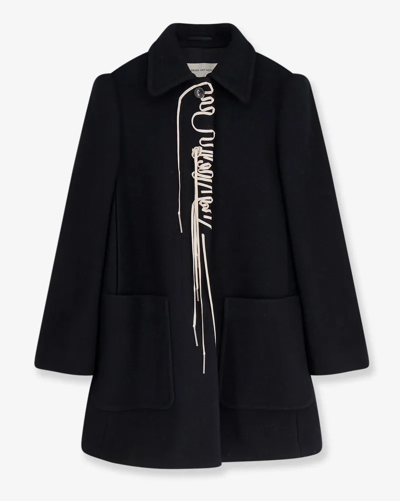 Dries van Noten Rebela wool blend coat -  - gender_Woman Black