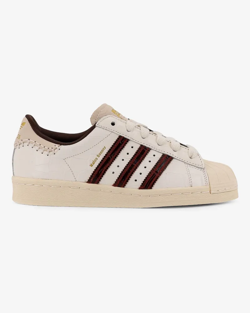 adidas WB Superstar leather sneakers withlettering logo on the side -  - gender_Man White