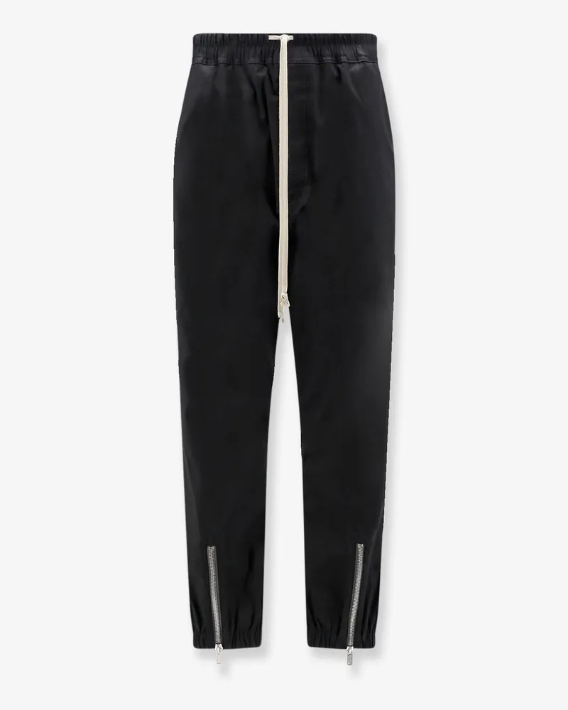 Rick Owens Tecuatl Track Cotton Blend Pants -  - gender_Man Black