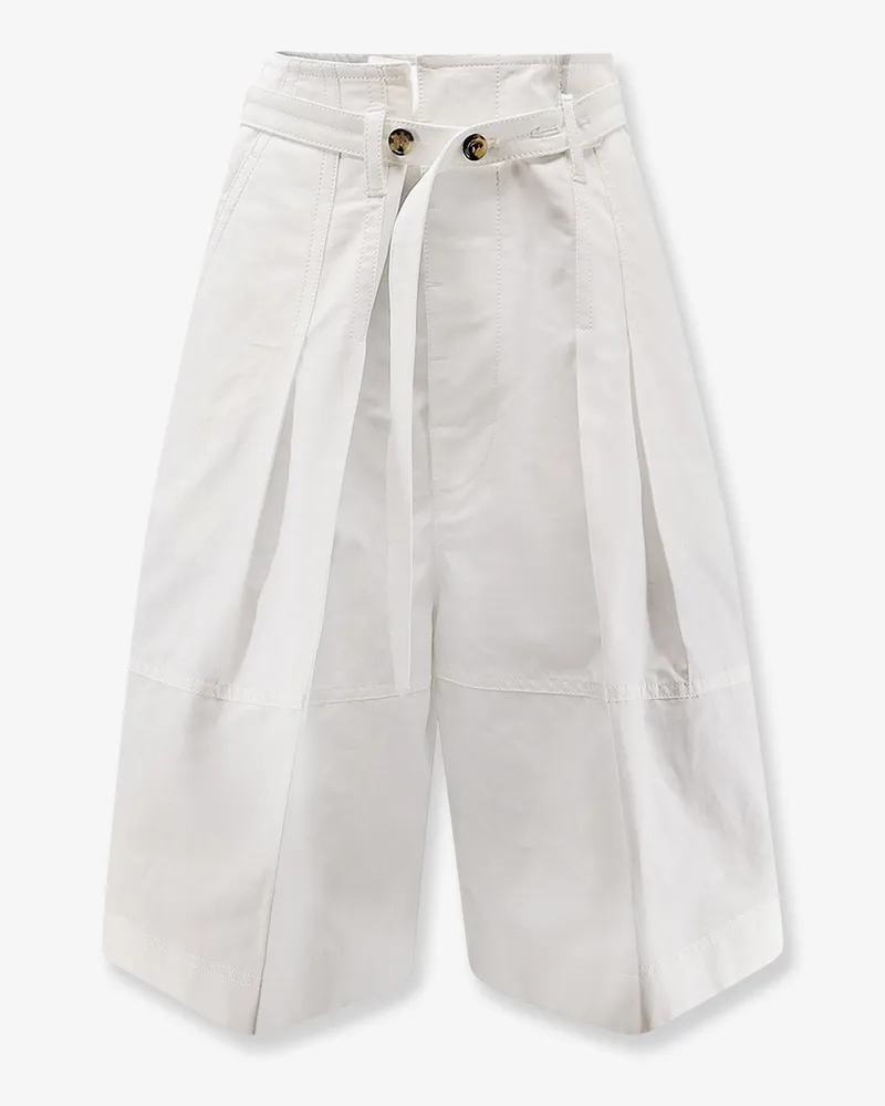 Bottega Veneta Cotton Bermuda Shorts -  - gender_Woman White