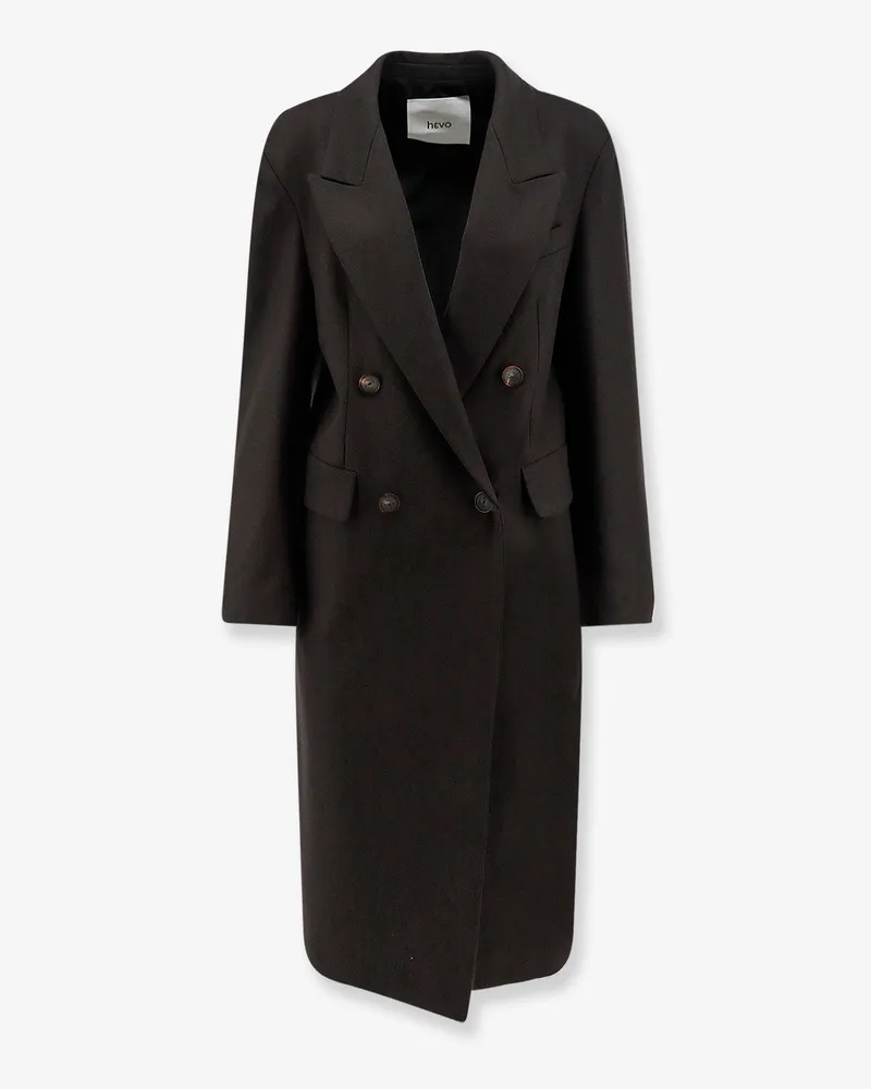 Hevò Martina Franca wool blend coat -  - gender_Woman Brown