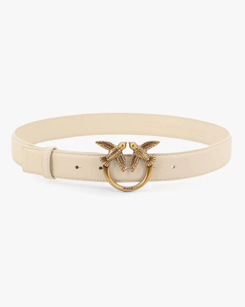 Pinko Berry leather belt -  - gender_Woman White