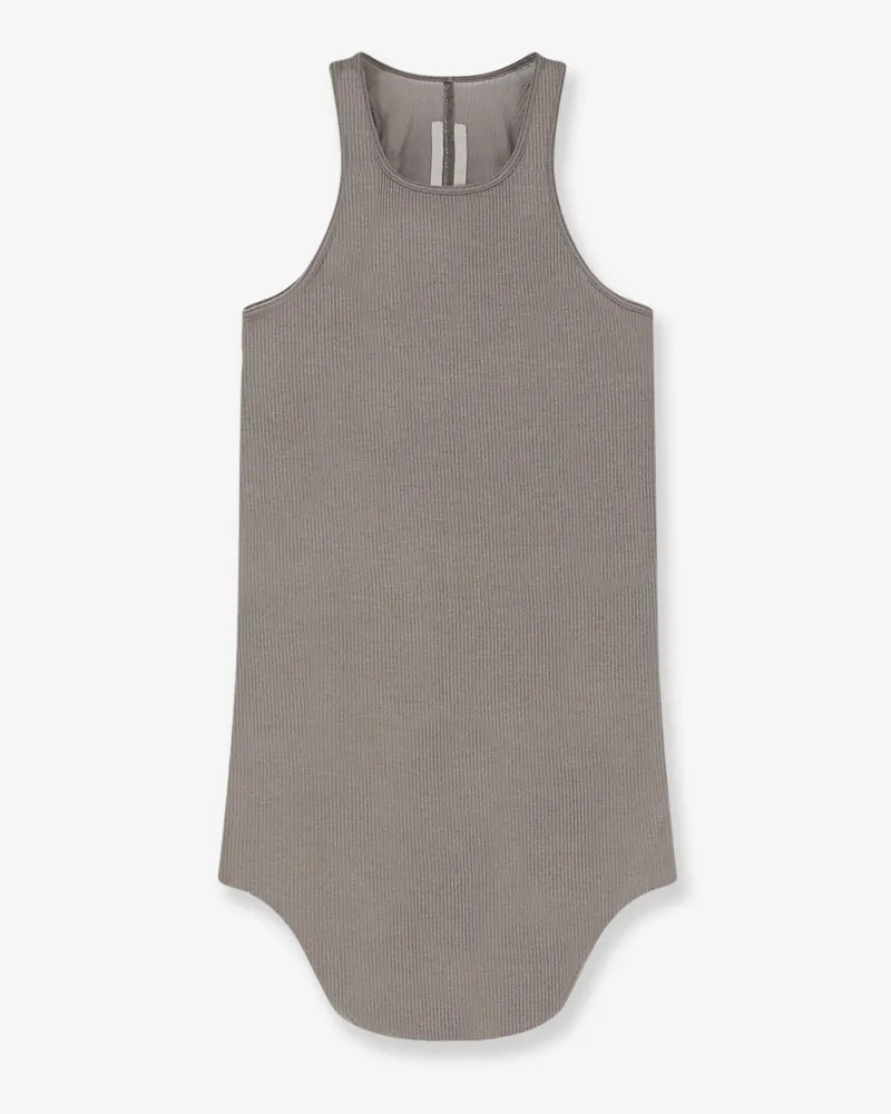 Rick Owens Tower cotton and silk blend tank top -  - gender_Woman Beige