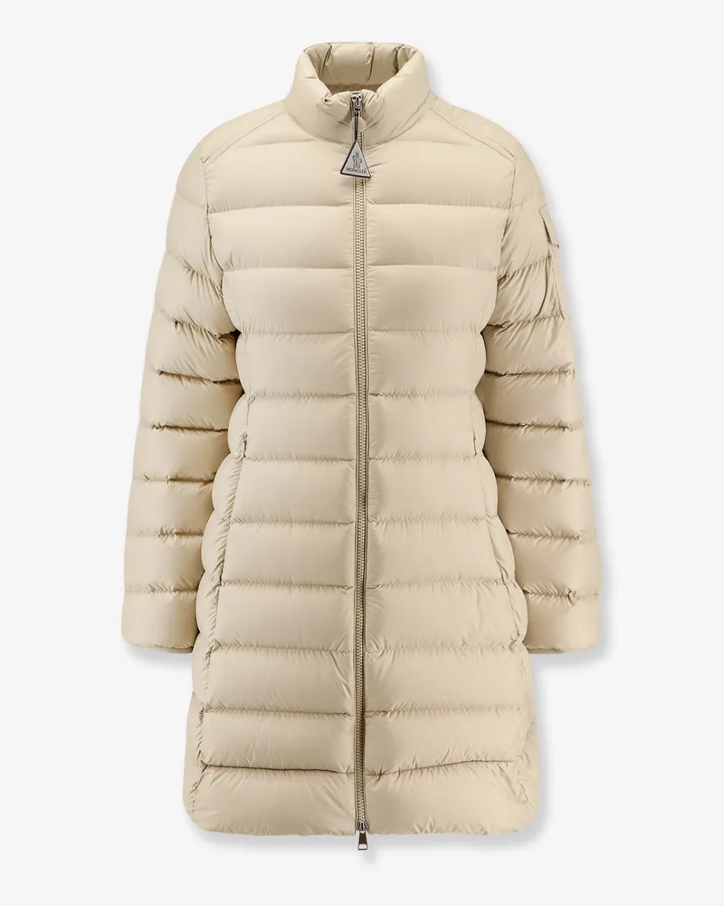 Moncler Igesse nylon long down jacket -  - gender_Woman Beige