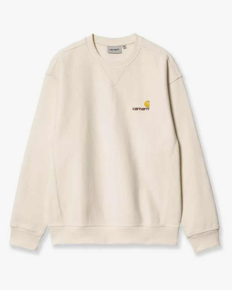 Carhartt WIP American Script cotton sweatshirt -  - gender_Man White