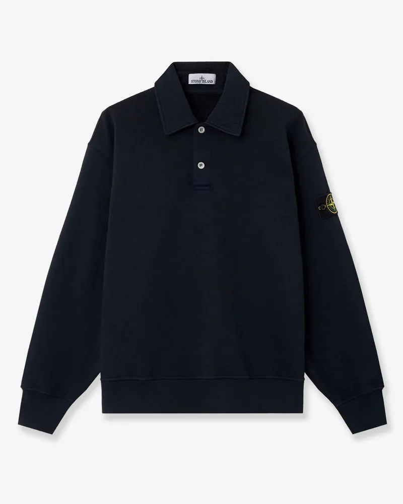 Stone Island Oversized cotton polo shirt -  - gender_Man Blue