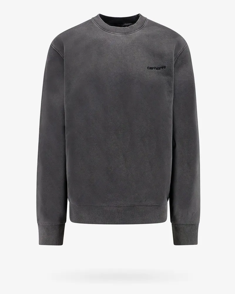 Carhartt WIP Cotton sweatshirt with embroidered logo -  - gender_Man Grey