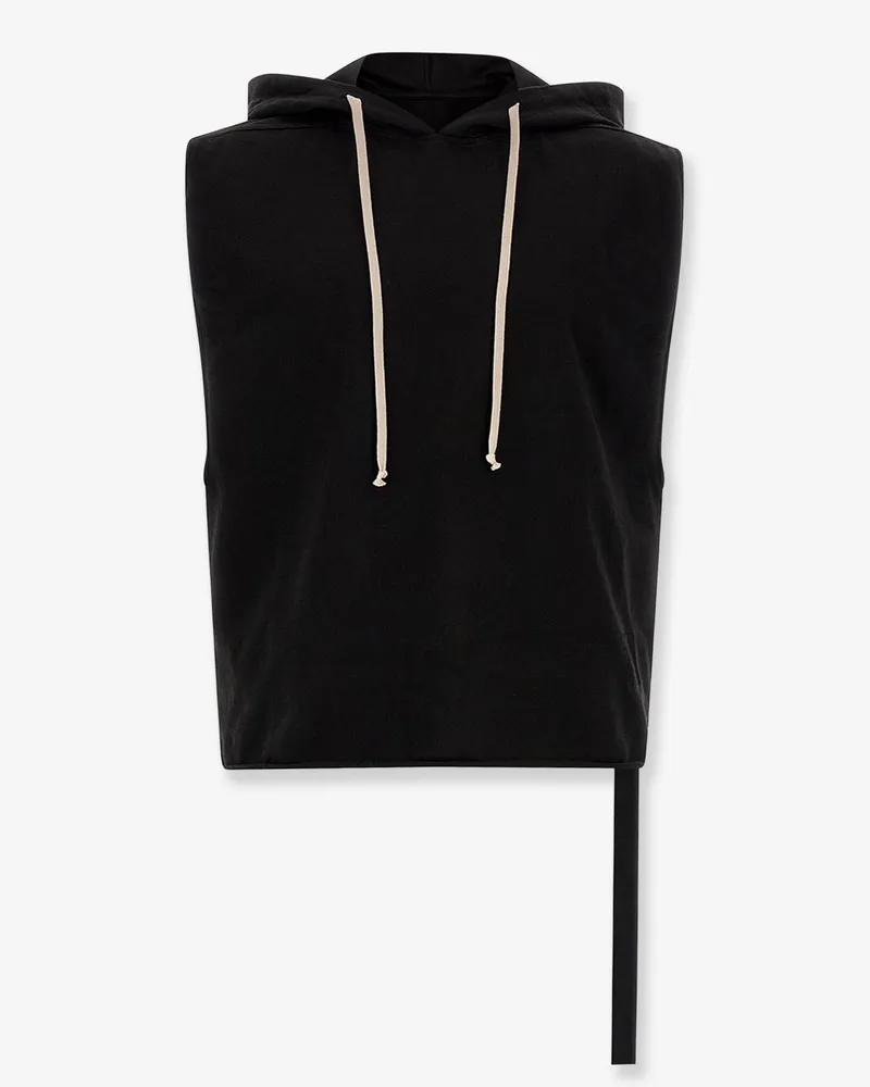 DRKSHDW by Rick Owens Hooded Tunic organic cotton sweatshirt -  - gender_Man Black