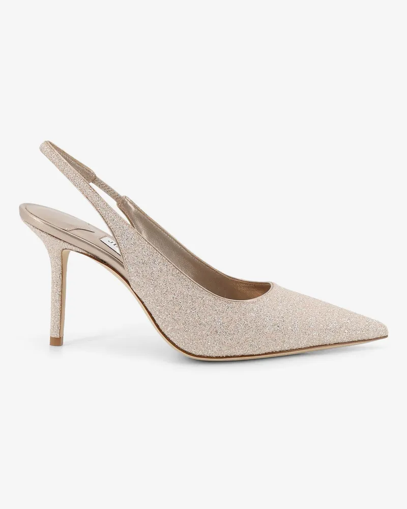 Jimmy Choo Love décolleté with all-over glitter effect -  - gender_Woman Beige