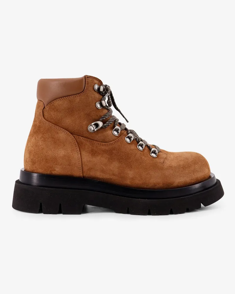 Bottega Veneta Lug Trekking suede ankle boot -  - gender_Man Brown