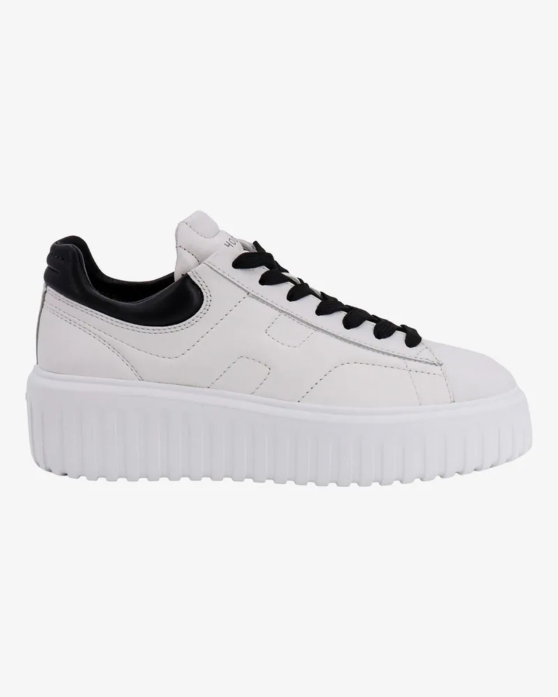 Hogan H-stripes leather sneakers with contrasting detail -  - gender_Woman White