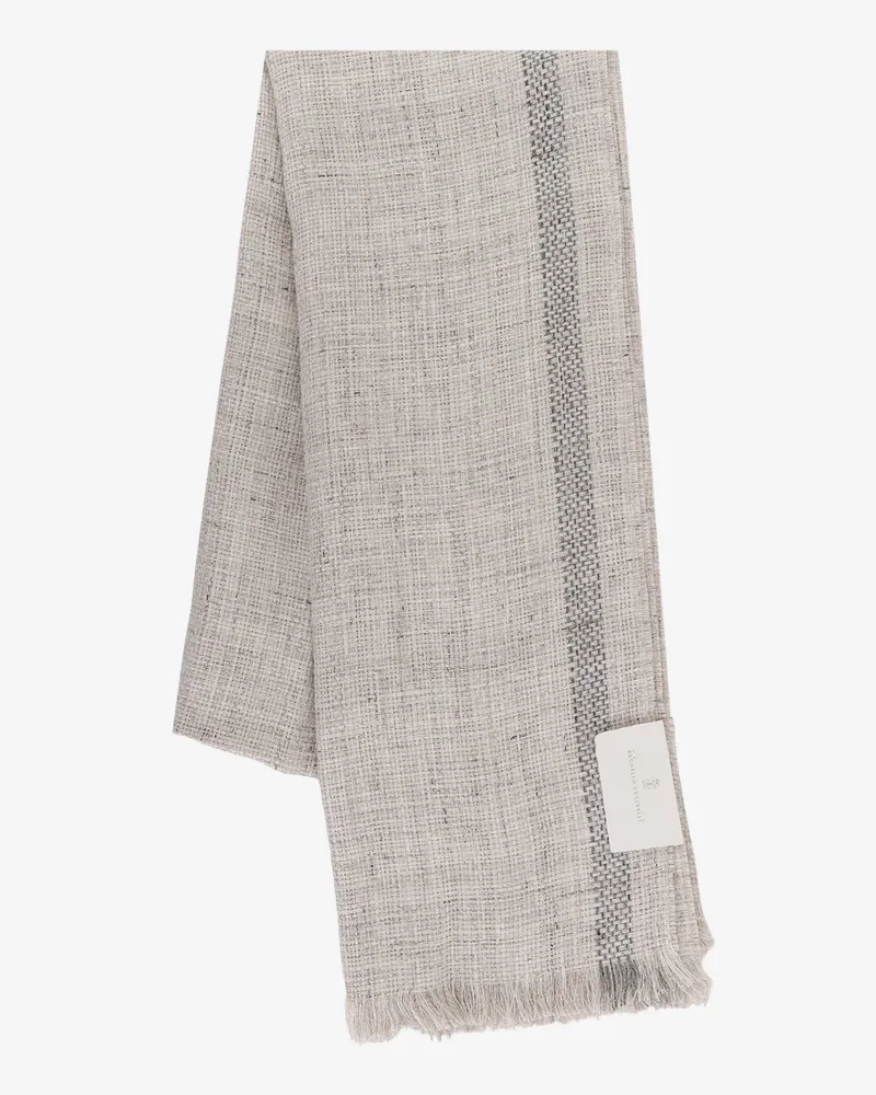 Brunello Cucinelli Linen scarf -  - gender_Man Grey