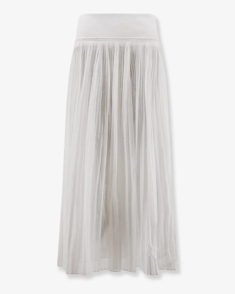 Róhe Pleated cotton skirt -  - gender_Woman White