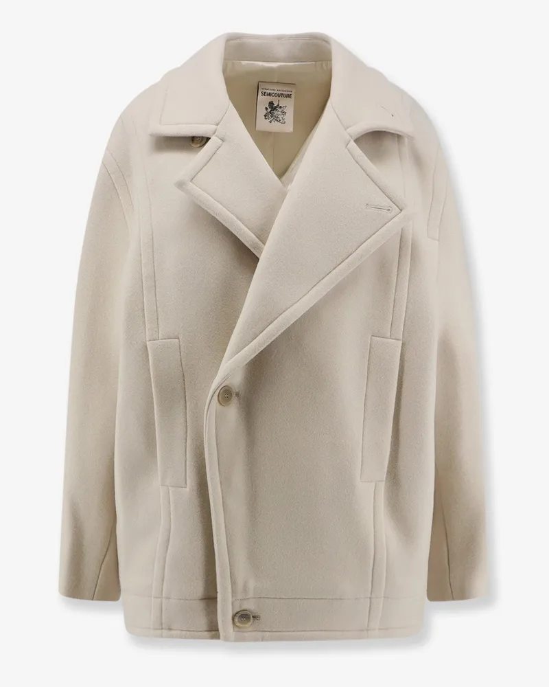 Semicouture Wool blend coat -  - gender_Woman White