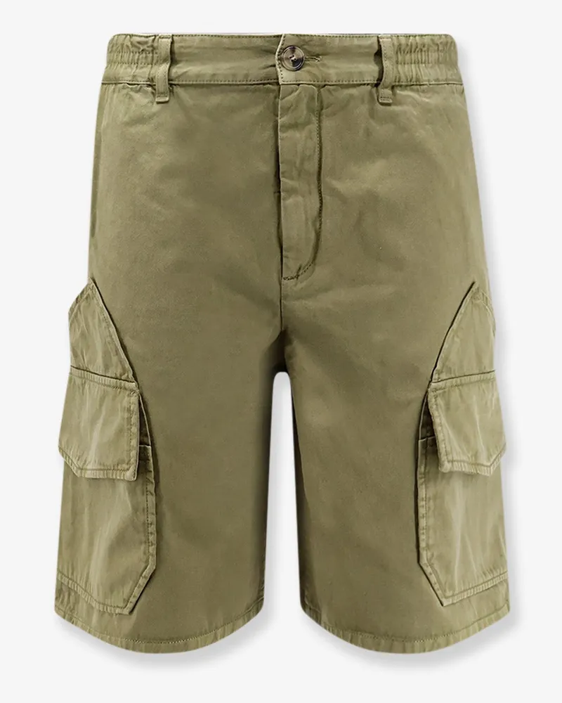 Loewe Paulas Ibiza Cotton Cargo Bermuda Shorts -  - gender_Man Green