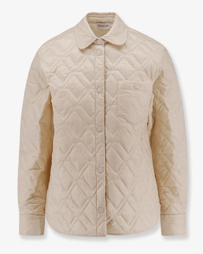 Moncler Quilted Shirt Jacket -  - gender_Woman White