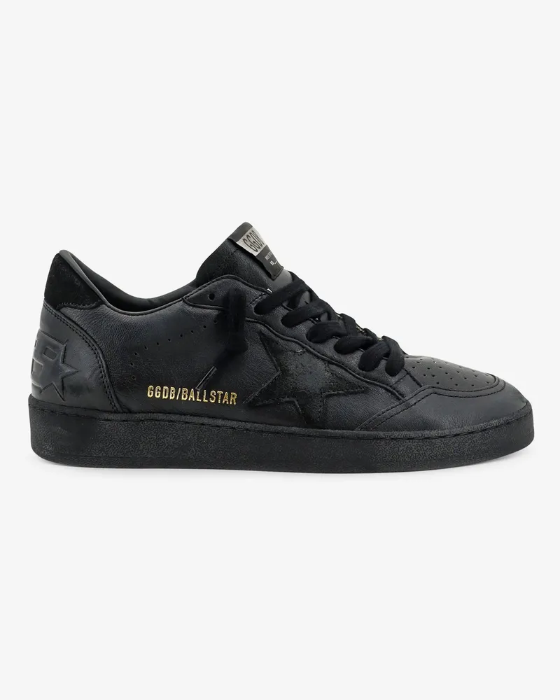 Golden Goose Ballstar leather sneakers with iconic side logo -  - gender_Man Black