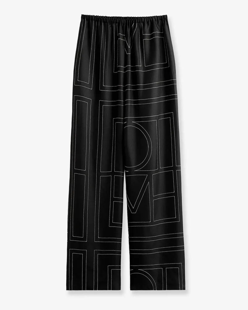 Totême Pajamas organic silk trousers -  - gender_Woman Black