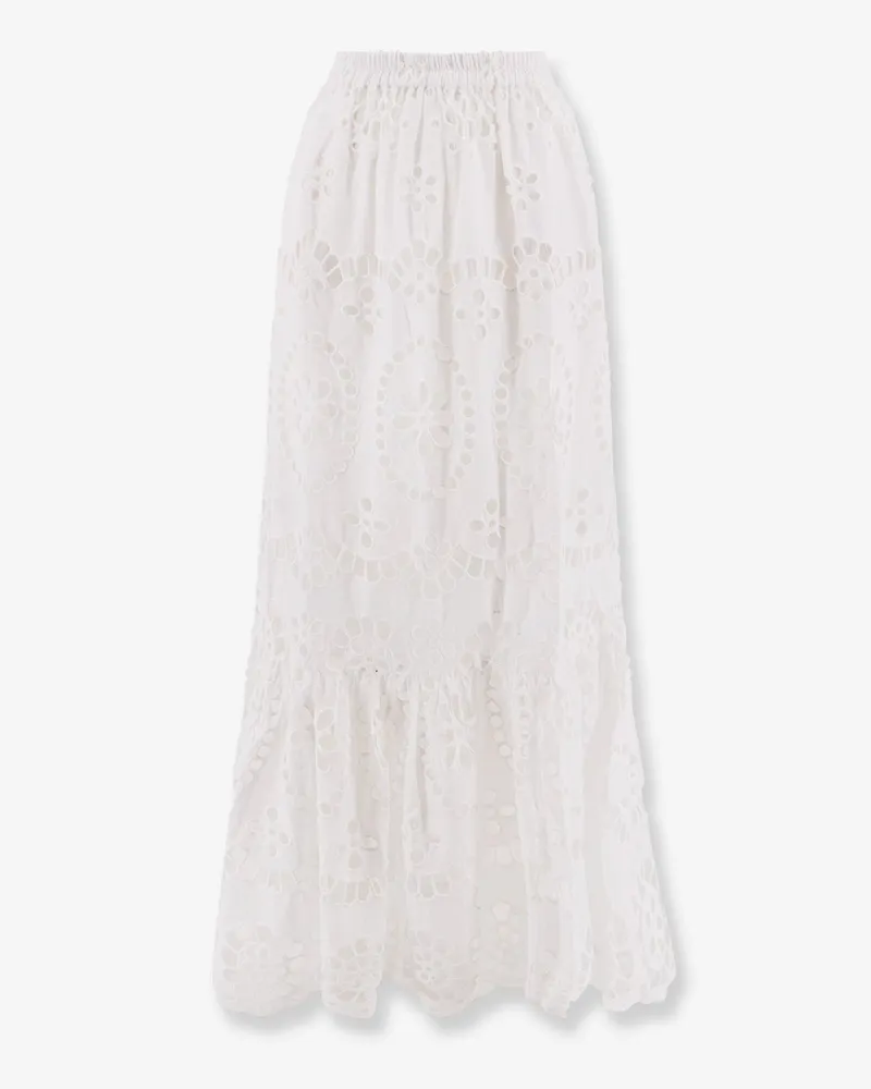 MC2 Saint Barth Jenny Sangallo lace skirt -  - gender_Woman White