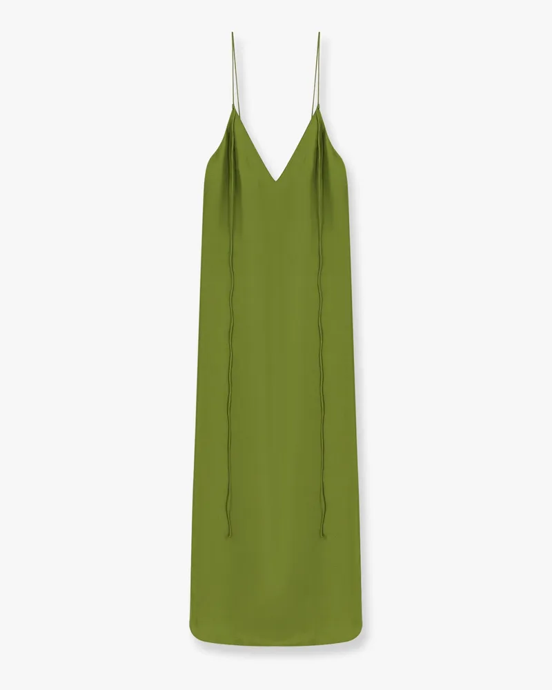Róhe Silk dress with laces -  - gender_Woman Green