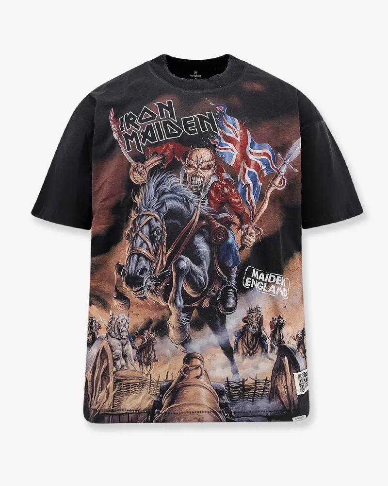 REPRESENT Iron Maiden X Steed cotton and hemp T-shirt -  - gender_Man Black
