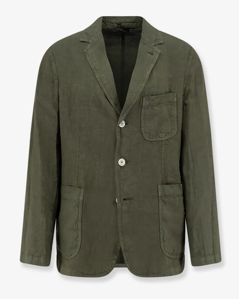 ASPESI Samuraki linen blazer -  - gender_Man Green