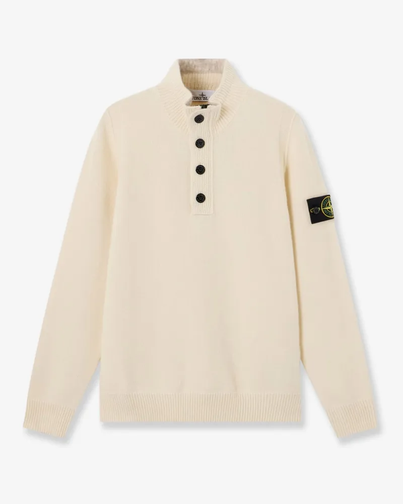 Stone Island Virgin wool blend sweater -  - gender_Man White