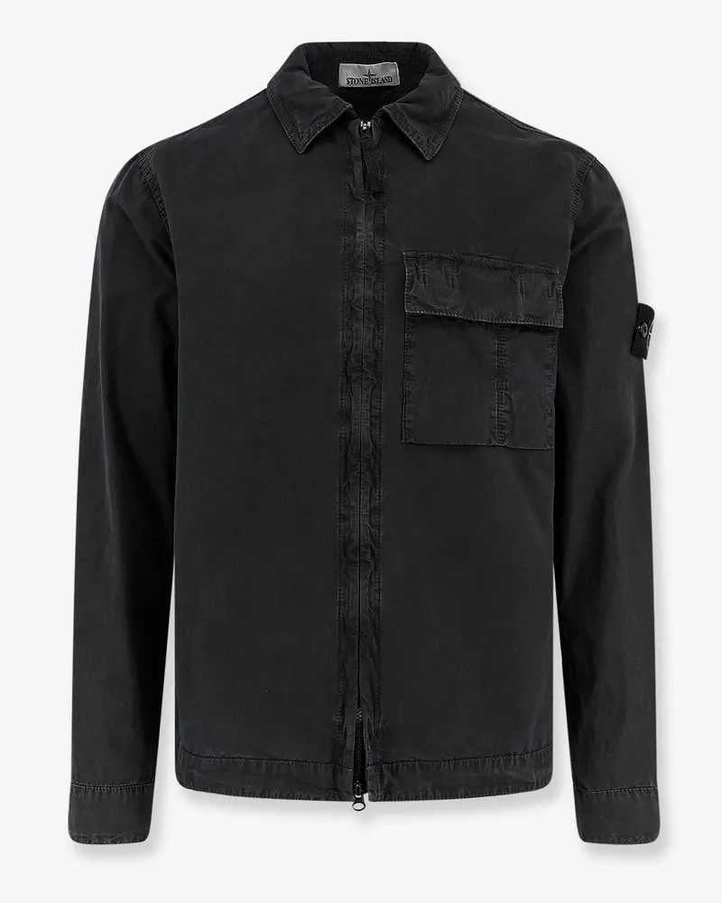 Stone Island Organic cotton shirt -  - gender_Man Black