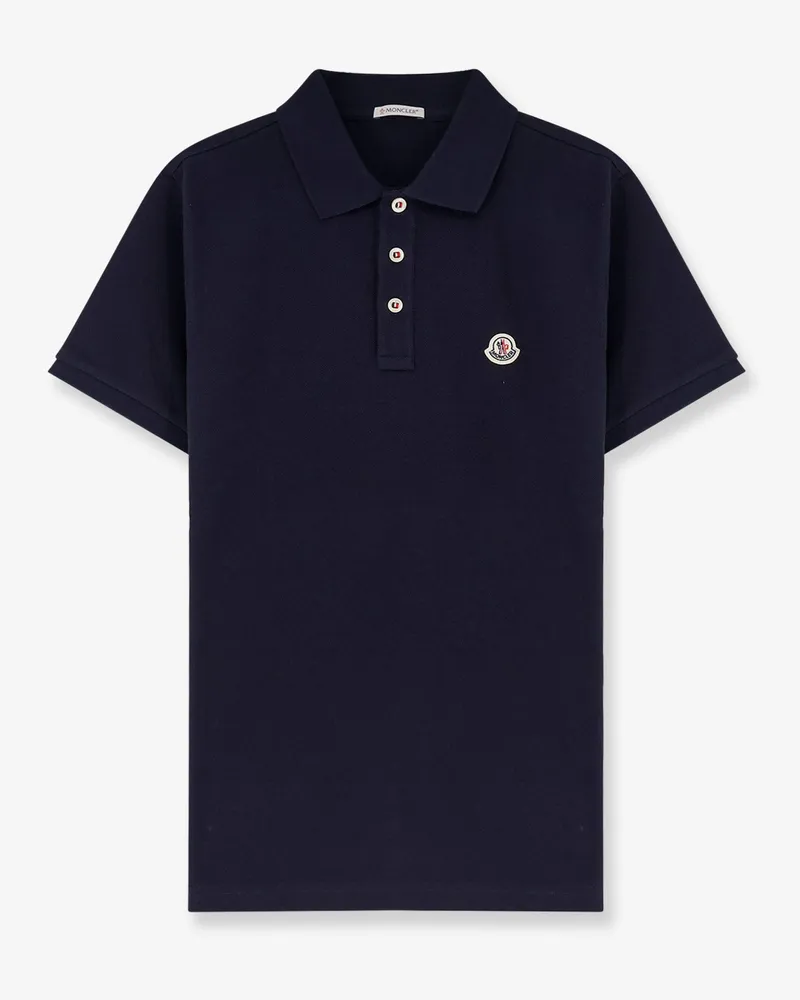 Moncler Cotton polo shirt -  - gender_Man Blue