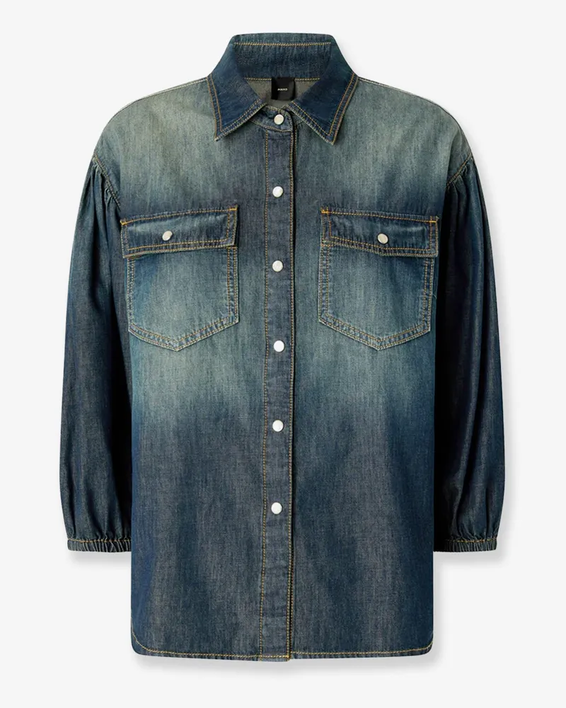 Pinko Danae light denim shirt -  - gender_Woman Blue