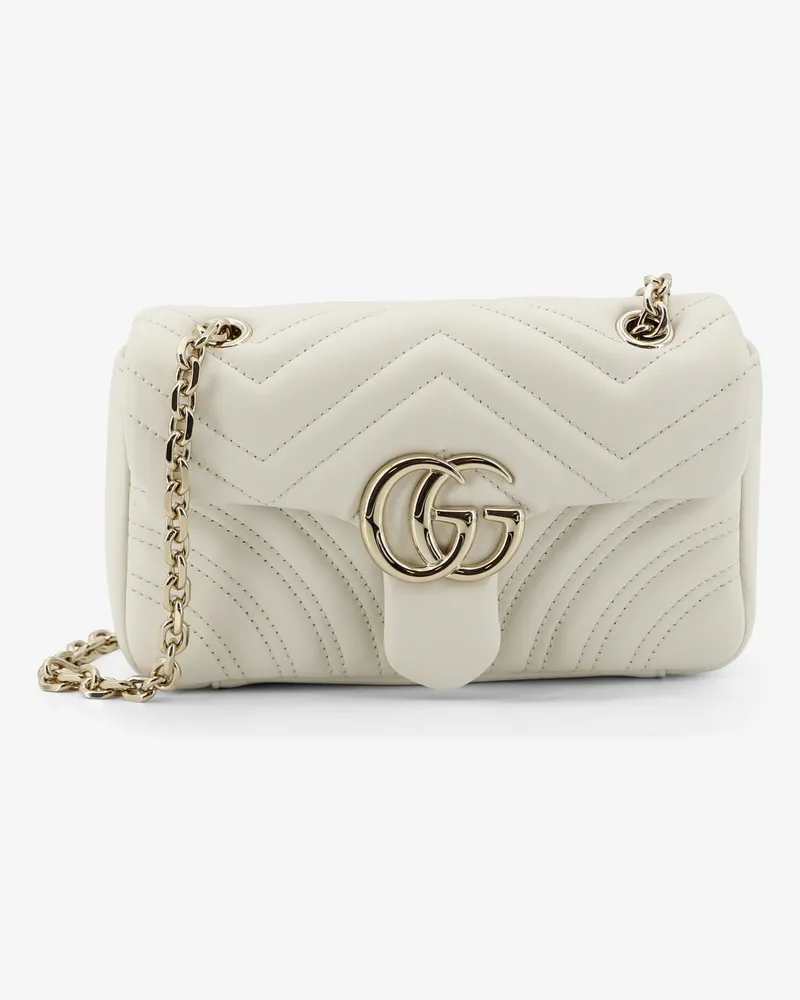 Gucci GG Marmont leather crossbody bag -  - gender_Woman White