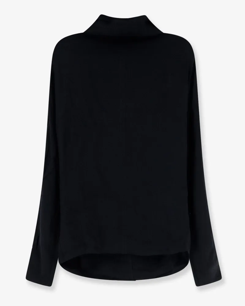 Totême Cowl neck viscose shirt -  - gender_Woman Black