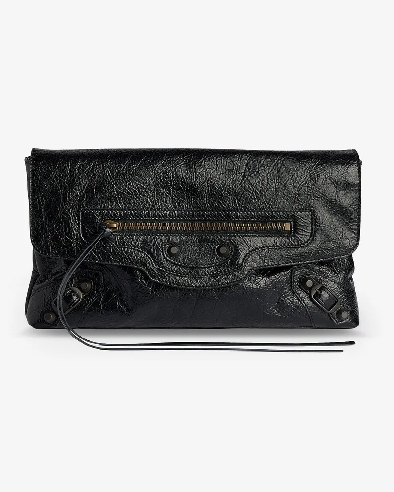 Balenciaga Le City leather clutch bag -  - gender_Woman Black
