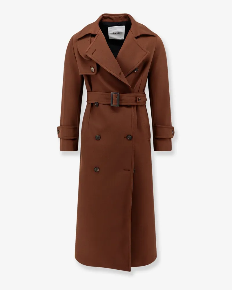 Hevò Rivabella trench with belt -  - gender_Woman Brown
