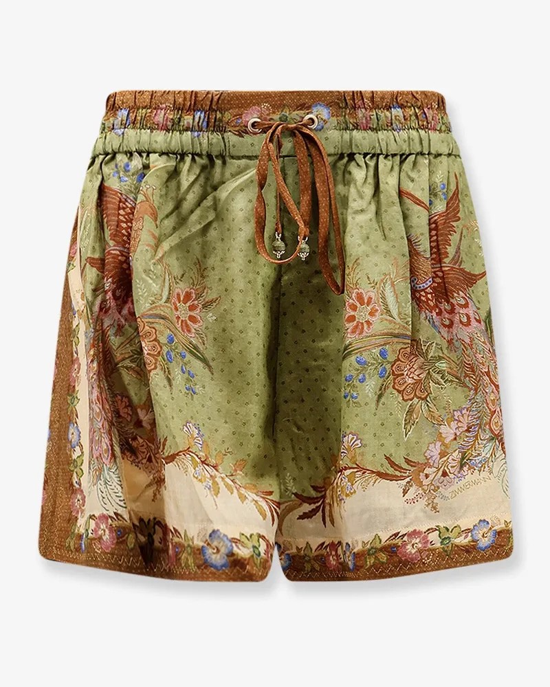 Zimmermann Indra silk shorts -  - gender_Woman Green