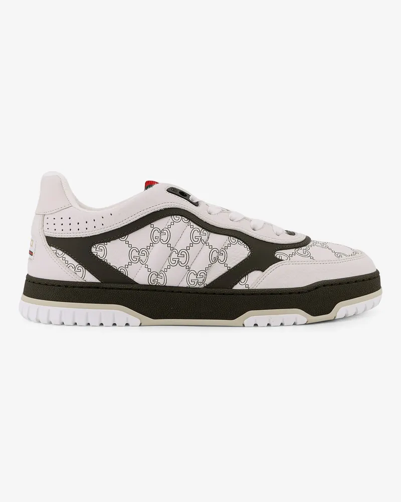Gucci Re-Web leather sneakers -  - gender_Man White