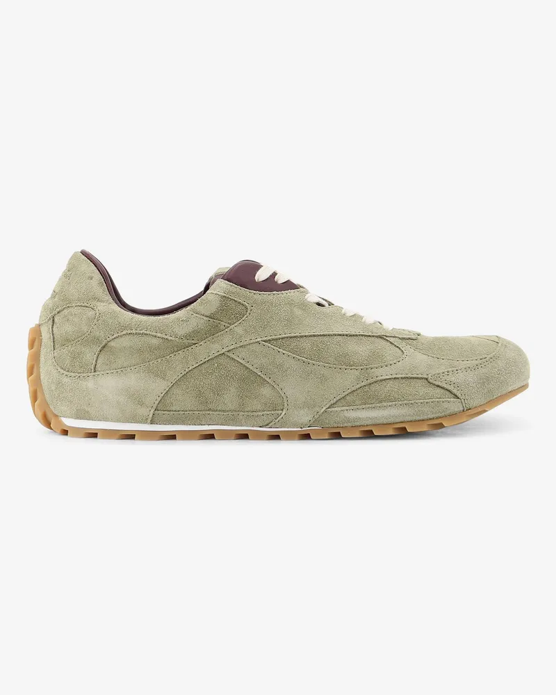 Bottega Veneta Orbit Flash Suede Sneakers -  - gender_Man Green