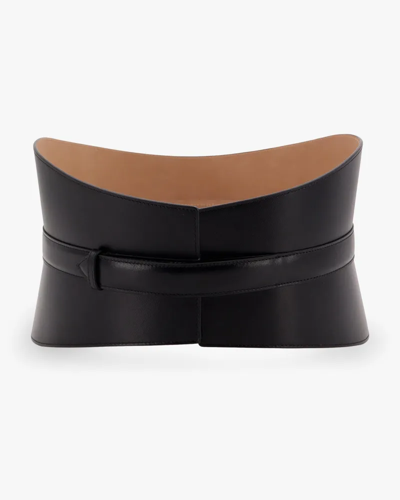 Alaïa Neo bustier leather corset -  - gender_Woman Black