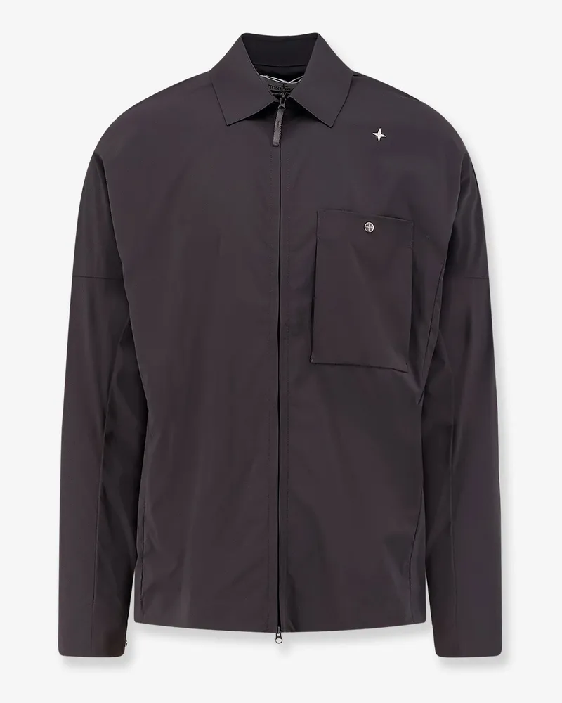 Stone Island Shirt with zip -  - gender_Man Grey