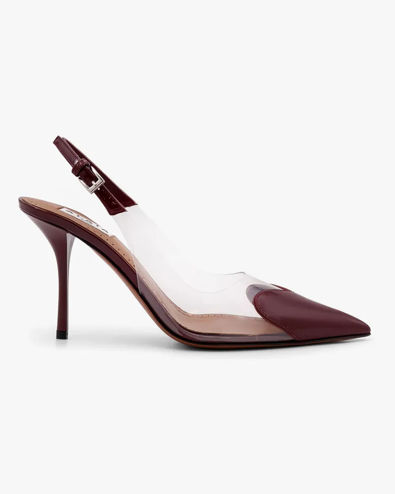 Alaïa Slingbacks 90 leather and PVC pumps -  - gender_Woman Red