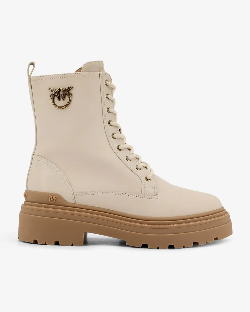 Pinko Mia 11 leather ankle boots -  - gender_Woman White