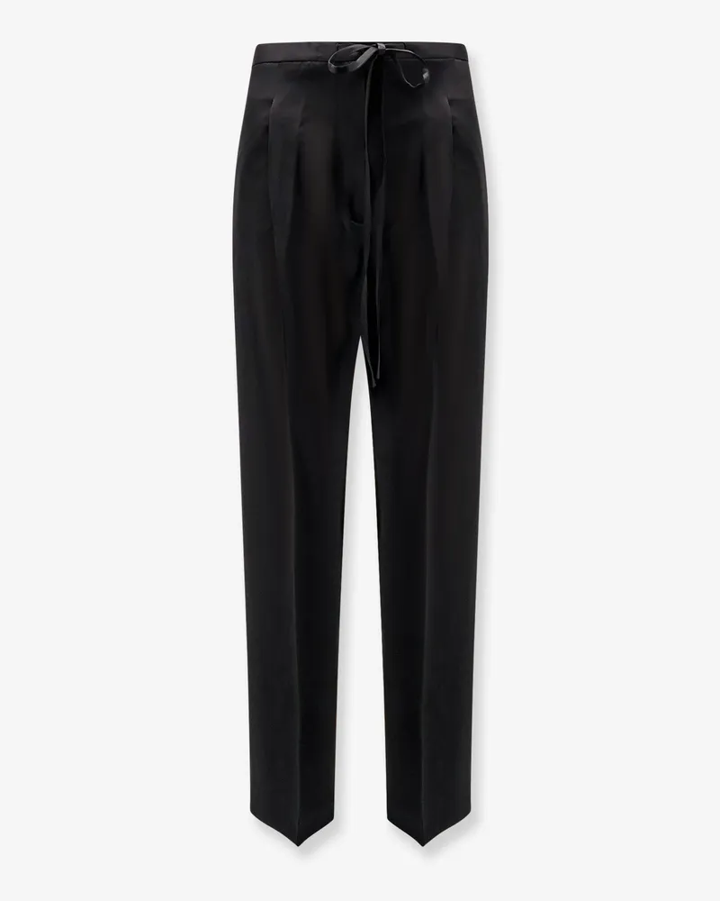 Róhe Relaxed satin trousers -  - gender_Woman Black