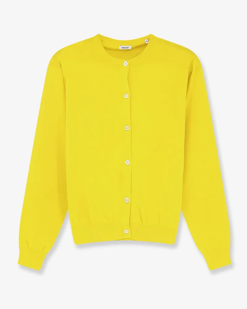 ASPESI Cotton cardigan -  - gender_Woman Yellow
