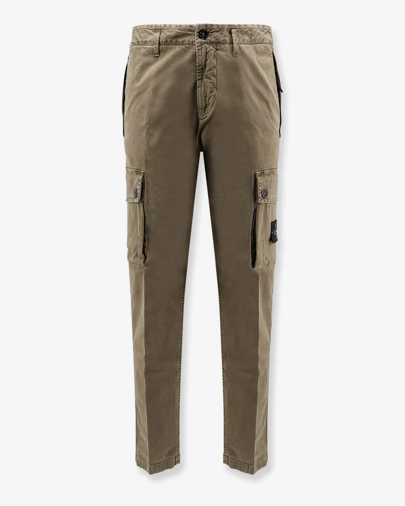 Stone Island Organic cotton trousers -  - gender_Man Green