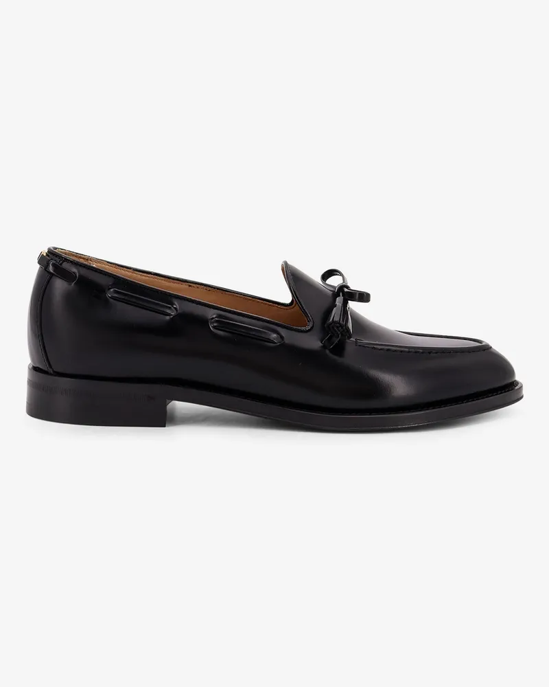 Valentino Garavani Bowshire leather loafers -  - gender_Man Black