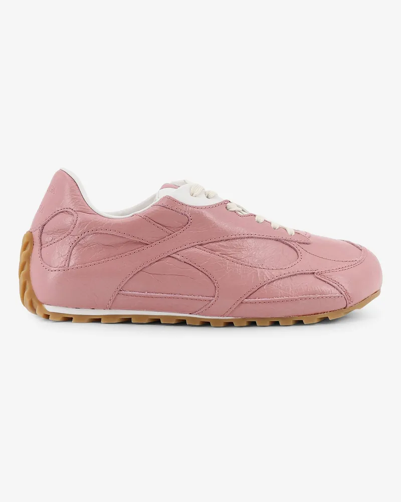 Bottega Veneta Orbit Flash Leather Sneakers -  - gender_Woman Pink