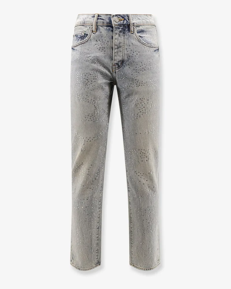 PURPLE BRAND Skinny jeans with all-over rhinestones -  - gender_Man Blue