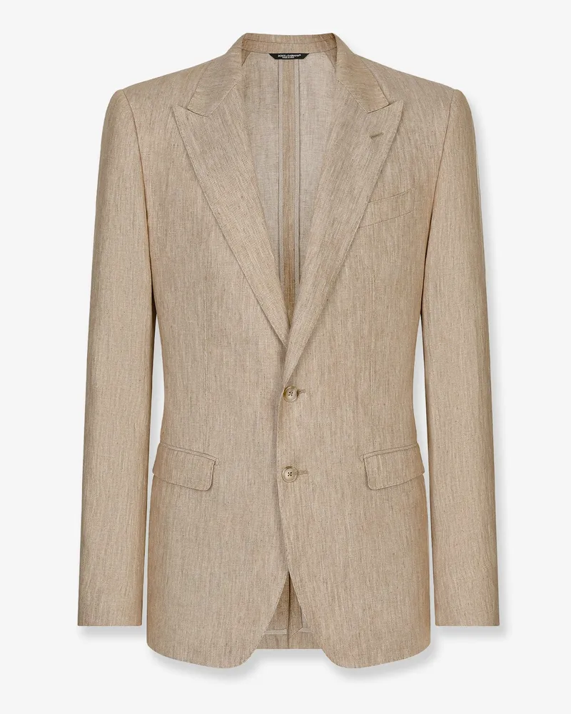 Dolce & Gabbana Taormina linen blazer -  - gender_Man Beige