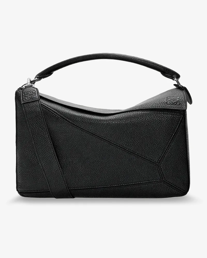 Loewe Puzzle Large textured leather handbag -  - gender_Man Black