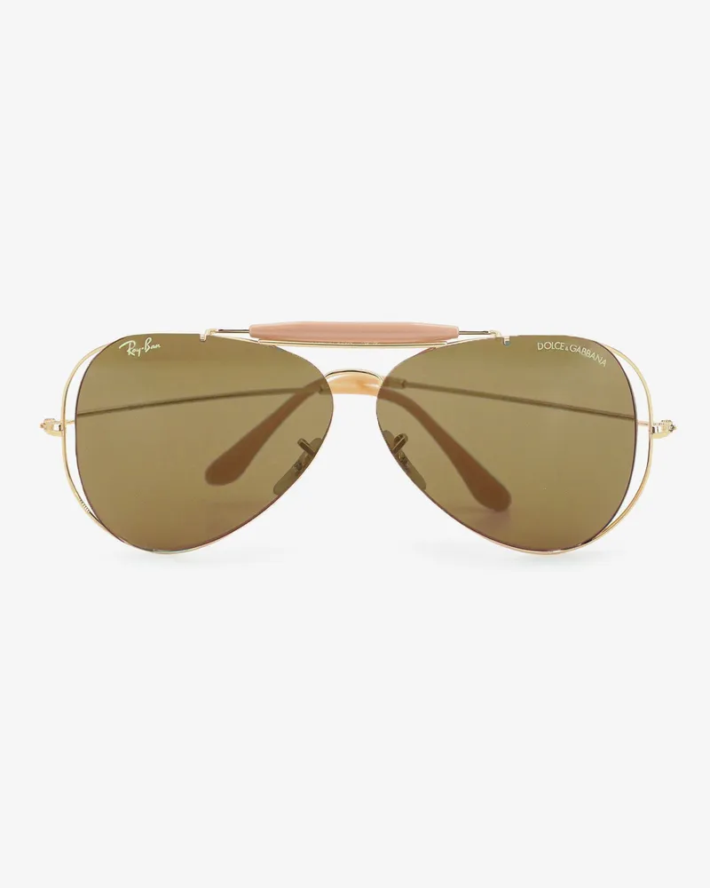 Dolce & Gabbana Ray-Ban X  Acetate Sunglasses - DOLCE & GABBANA - gender_Unisex Gold
